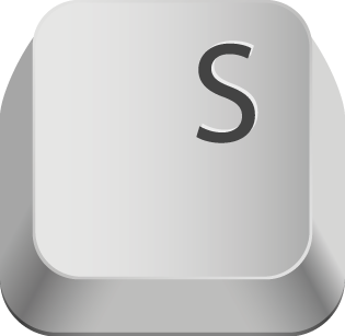 Pic of the Letter S on a computer keyboard